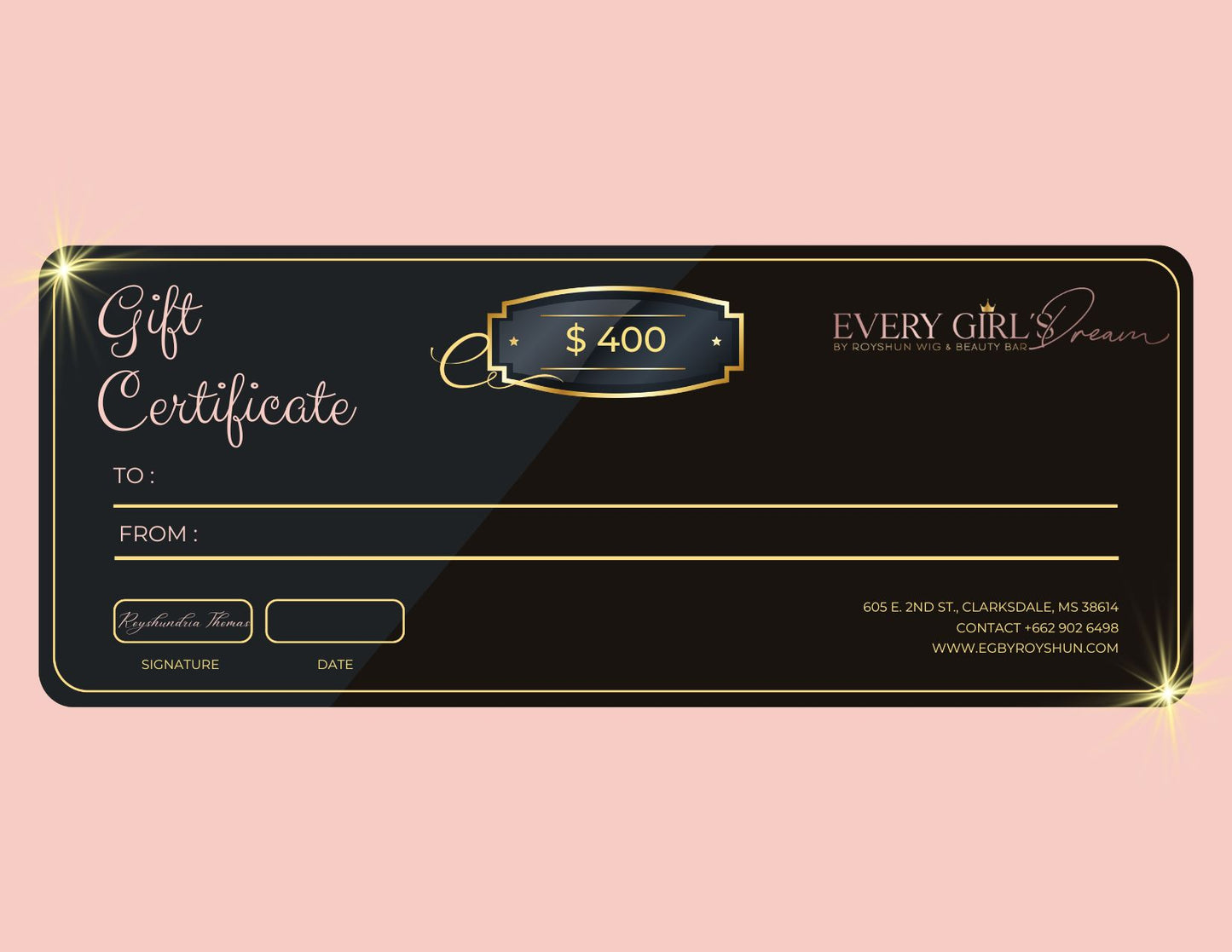 Gift Certificate